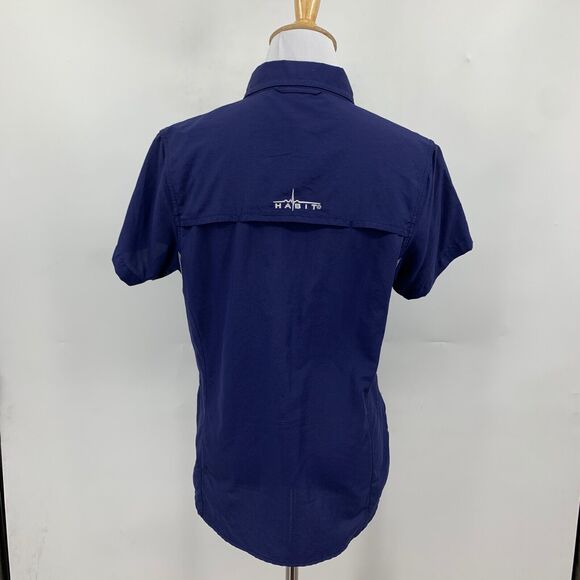 Habit Shirt Womens M Medium Blue Solar Factor UPF 30 Vented Fishing Outdoor - Picture 6 of 13